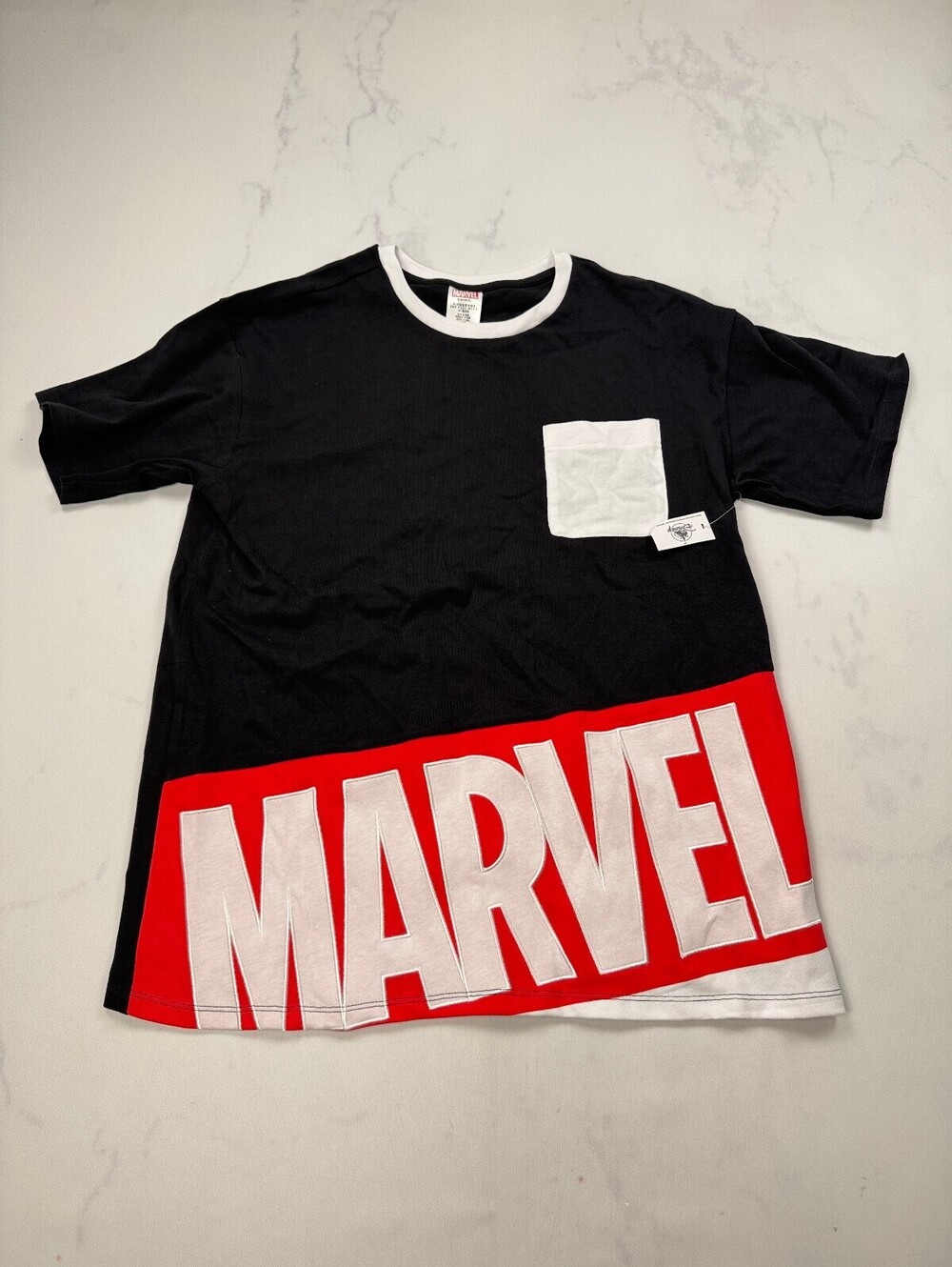 Disney Parks Marvel Graphic Tee Black Current Statement Piece - Mens M